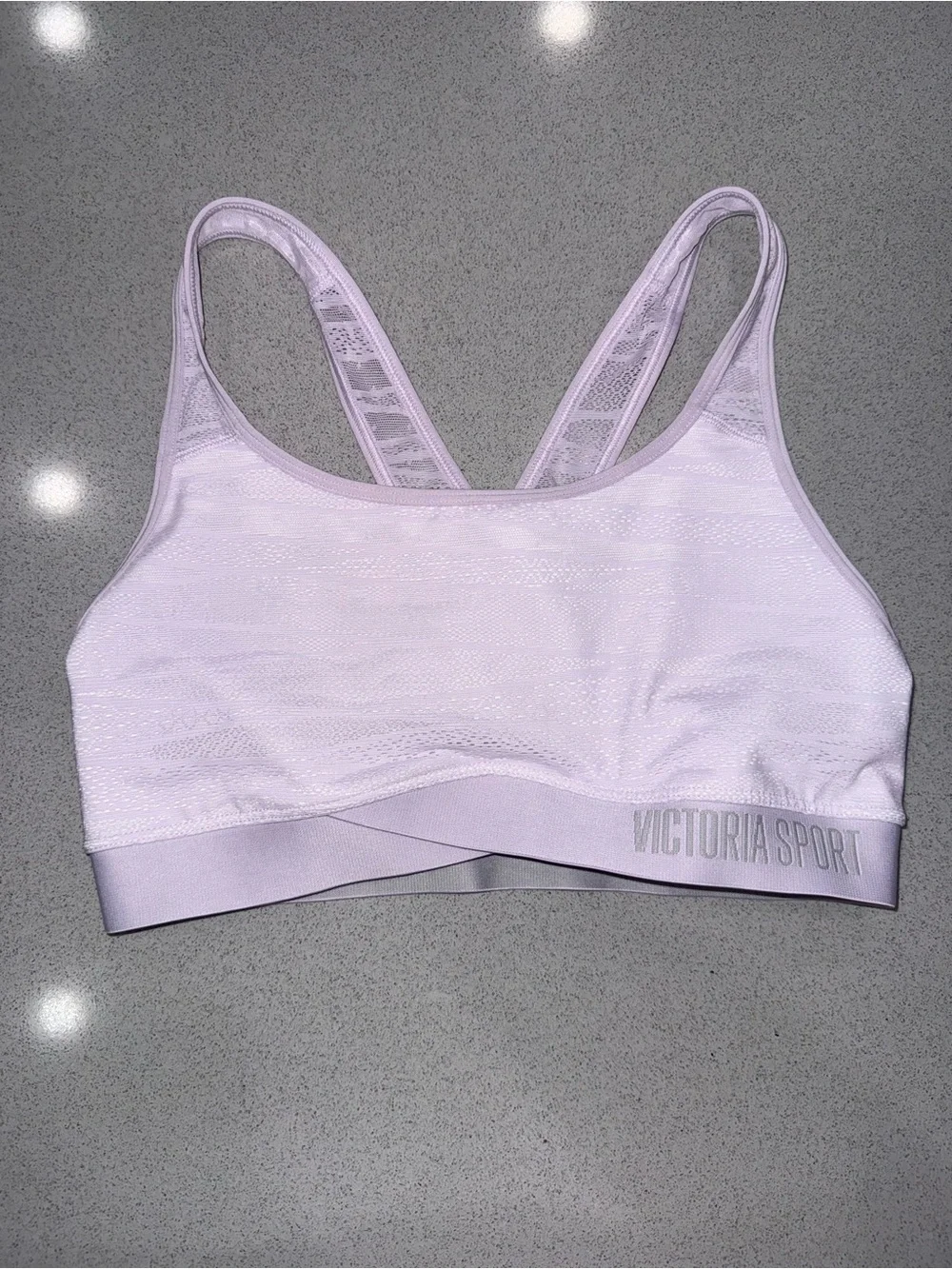 Victoria's Sport THE PLAYER Seamless Lightly Lined Sports Bra lilac- no pads- M